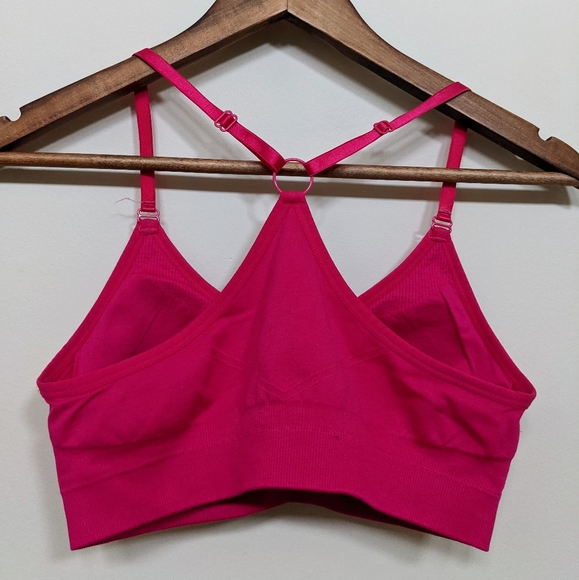 Umbro pink sports bra S and TNA black leggings XS - Picture 2 of 5